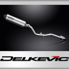 Suzuki DR350 1990-1999 Scarico Completo 343mm X-Oval Silenziatore Can Inox