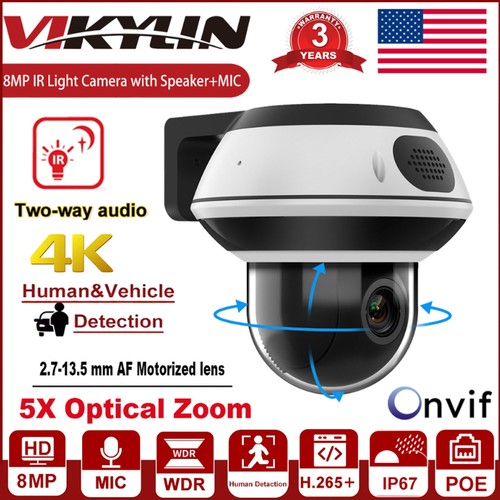 Vikylin 8mp zoom ptz ip - 4k,