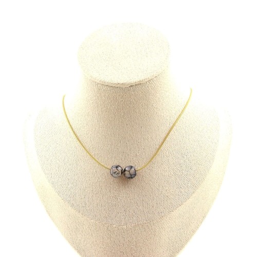 Collana perle agata vena - collana,