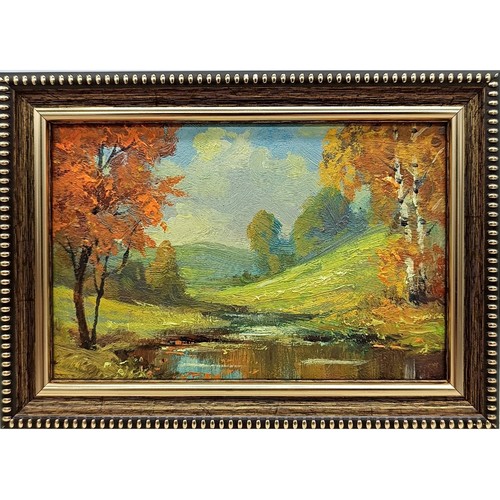 Dipinto olio natura estiva