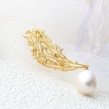 D10 Spilla Corallo Con Bianca