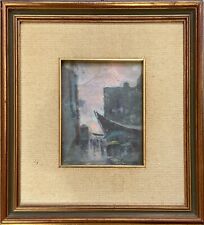 Oscar RICCIARDI (Napoli 1864 - 1935) ANTICO DIPINTO OLIO SU TELA QUADRO Mercato