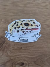 Adesivo vinile geco leopardato