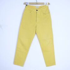 Pantalone Stone Island Taglia 44 Donna Logo Comodo Cotone Pratico Giallo Jeans