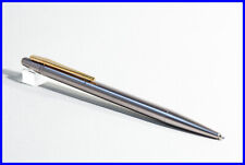 Vintage MONTBLANC Penna A Sfera NOBLESSE Con Meccanismo In ACCIAIO E ORO