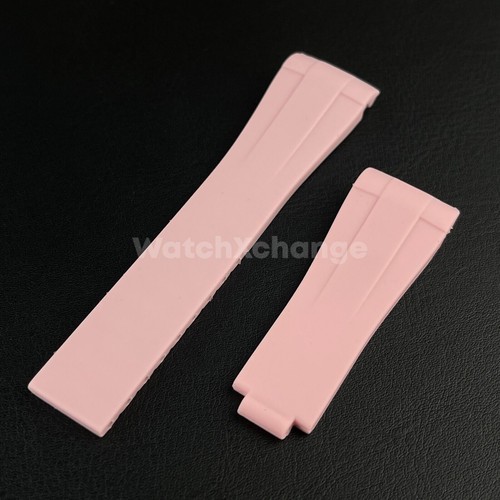 Cinturino gomma rosa rolex - gomma,