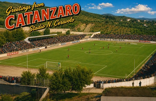 Cartolina moderna stadio - cartolina,