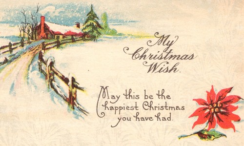 Cartolina natalizia vintage