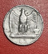 5 LIRE AQUILOTTO 1927 REGNO