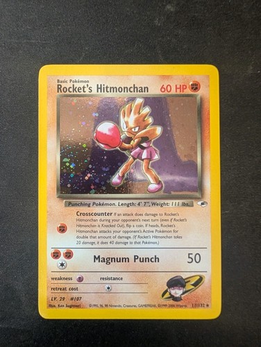 Rocket hitmonchan 132 - rocket's,