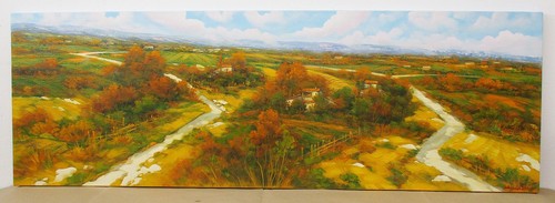 Paesaggio autunnale olio - "paesaggio, autunnale"