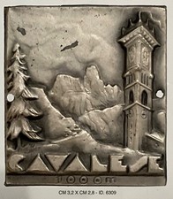 CAVALESE M.1000 VAL DI FIEMME TRENTO DISTINTIVO DA BASTONE MONTAGNA