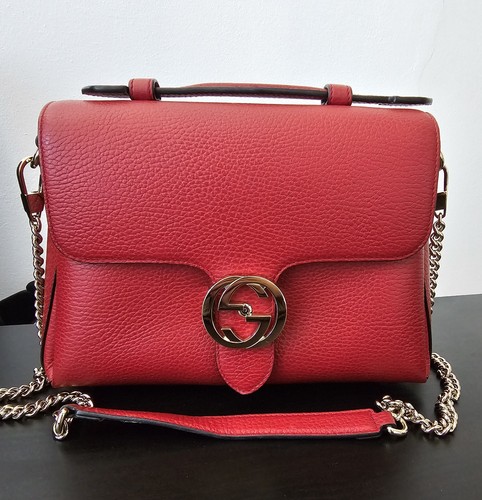 Gucci interlocking leather bag - interlocking,