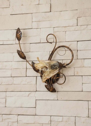 Applique luce ferro battuto - applique,