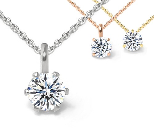 Collana monocaro diamante - ,, oro