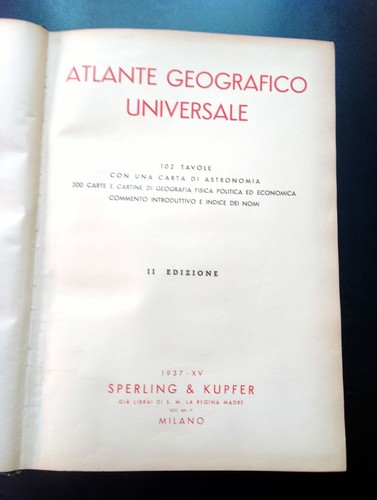 Atlante geografico universale - geografico,