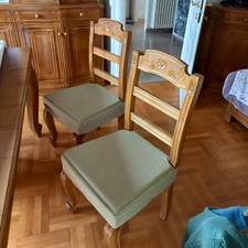sedia artigianale con fiori
