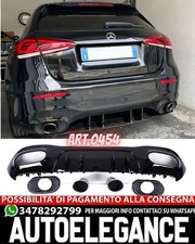 0454 MERCEDES CLASSE A W177 DIFFUSORE POSTERIORE ABS + TERMINALI - AMG A35