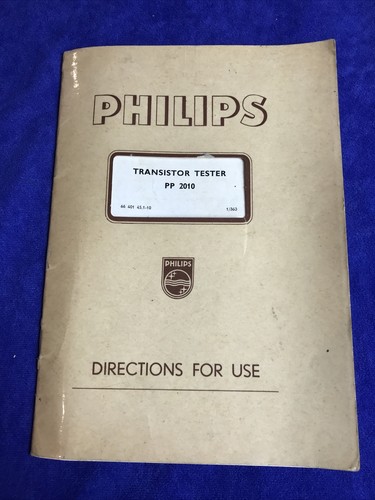 Philips tester transistor pp - tester,