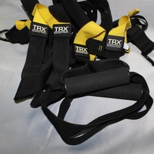 2 Cinghie TRX Sospensione Trainer/Palestra Regolabili con Maniglie *NO ANCORAGGI*