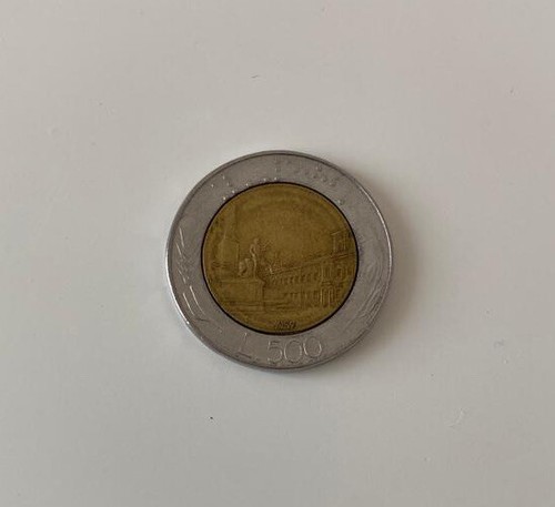 Moneta 500 lire del - da,