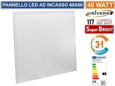 UNIVERSO PANNELLO SMD LED SLIM QUADRATO 60x60 40W CCT 3000K - 4000K - 6500K