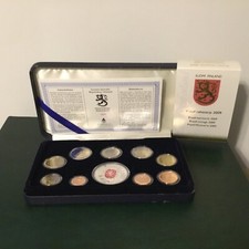 FINLANDIA 2009 SERIE PROOF 10 VALORI "con 2 euro "Human Rights” SOLO 2500 Unitá”