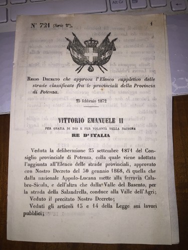 Regio decreto pomarico - regio,