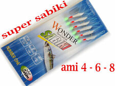 sabiki pesca artificiali mare traina sgombri occhiate esca con piume barca 