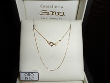 Collana girocollo veneziana cm 45 in oro giallo 750 18 kt GRAMMI 0.7/0.8 nuova