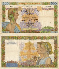 ORIGINAL VINTAGE 500 FRANC