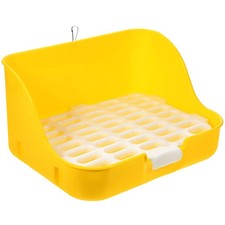 Lettiera coniglio plastica toilette per animali piccoli animali vasino allenatore angolo