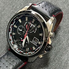 Orologio di lusso Citizen Eco-Drive Direct Flight AT9065-00E World Time acciaio inossidabile