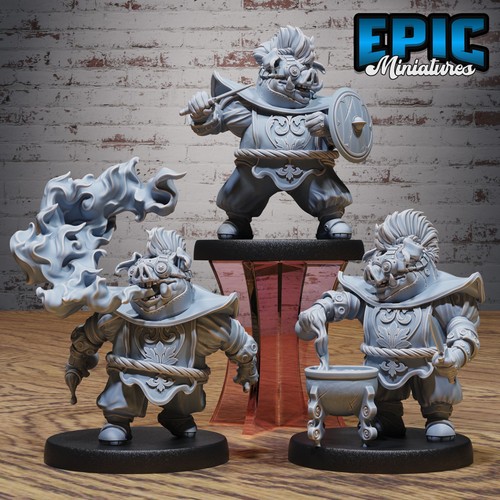 Set miniature alchemist - miniature, pig