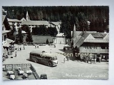 MADONNA DI CAMPIGLIO Trento bus autobus tabacchi bar Dolomiti vecchia cartolina