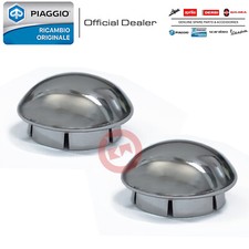 KIT COPPIA TAPPI COPERCHIO CROMATO COPRI DADO MOZZO PIAGGIO VESPA 50 SPECIAL