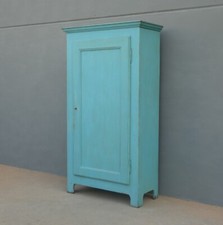Armadio bonnetiere stipo dispensa un'anta laccato Shabby Chic, '800 - L 113 cm!