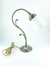 Office Desk Lamp Brass White