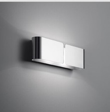SCONTATA Applique da parete moderna metallo cromata 2LUCI lampada CLIP IDEAL LUX