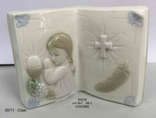 4 PEZZI Libro Porcellana comunione bambina scatola regalo Kharma Bomboni 04XI