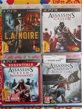 PS3 LOTTO 4 GIOCHI L.A. NOIRE+ASSASSIN'S CREED 2+BROTHERHOOD+BLACK FLAG