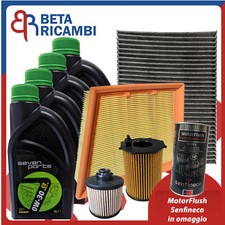 Kit Tagliando Per Ford Fiesta VII Ecosport 1.5 TDCi 4 Filtri 4L Olio 0W30 Seven