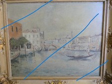 Adriano Spilimbergo veduta ponte di Rialto Venezia 1950 cir. Chiaristi gruppo