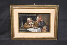 Antico quadro olio - quadro, su