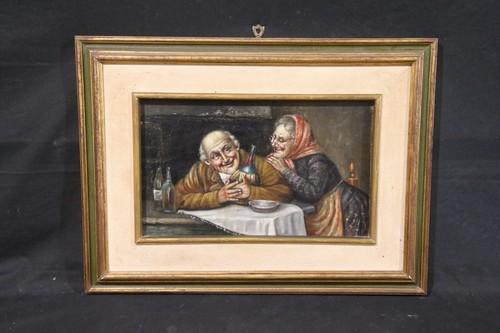 Antico quadro olio - antico, su
