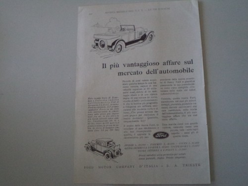 Advertising pubblicità 1928 - advertising,