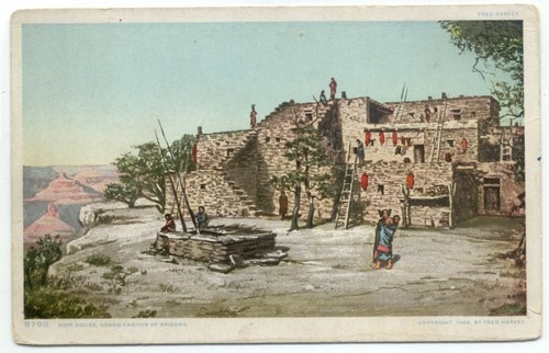 Cartolina hopi house parco - cartolina,
