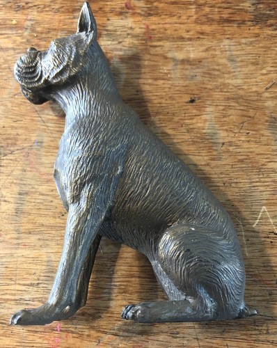 Statua cane boxer ghisa - statua,
