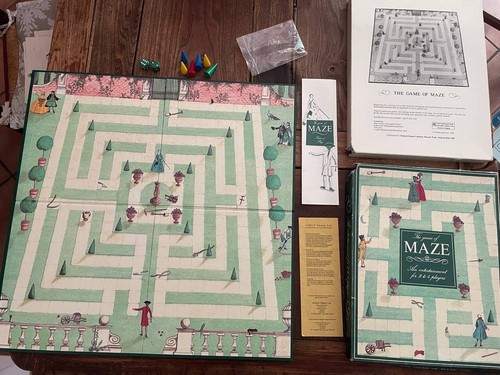 Vintage gioco del labirinto - vintage,