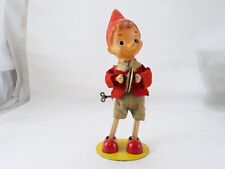 Pinocchio Piatti Giocattolo Meccanico Giappone Wind-Up Antico 30 CM